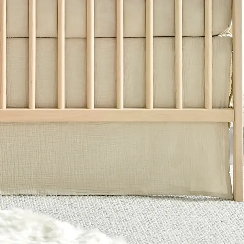 Levtex Home Beige Cloud Crib Dust Ruffle