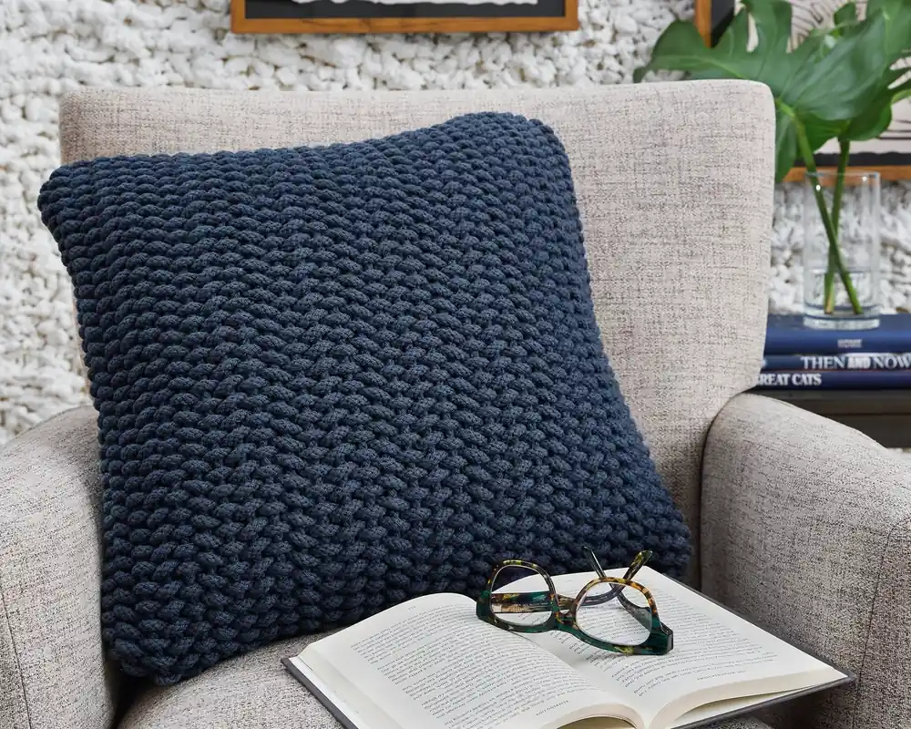 Ashley Renemore Throw Pillow in Blue - 20 x 20