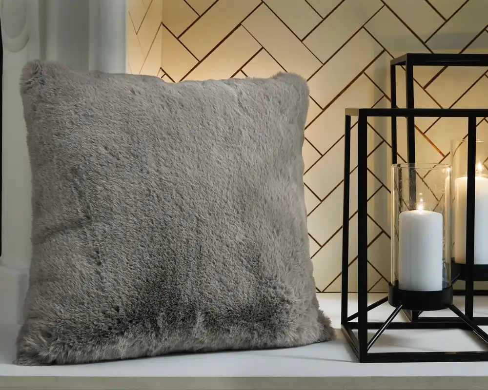 Ashley Gariland Throw Pillow in Gray - 20 x 20