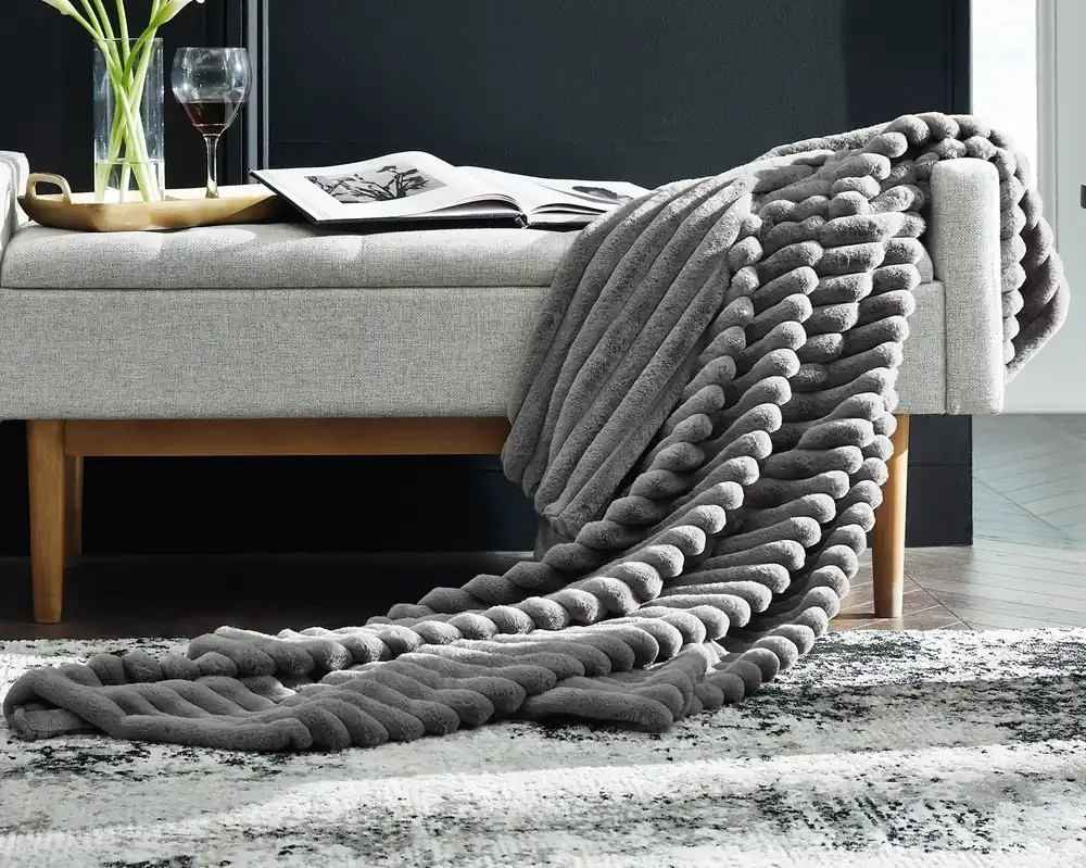 Ashley Alsonwell Throw Blanket in Gray - 50 x 60