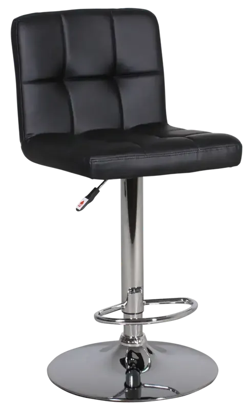 Powell Black Adjustable Height Barstool