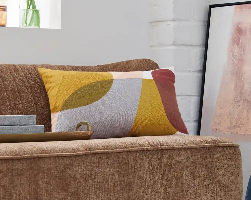 Ashley Varness Embroidered Throw Pillow - 22 x 14