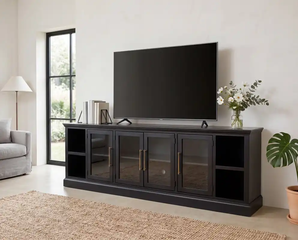 Aspen Byron Black 98" Console