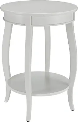 Powell Rainbow White Accent Table