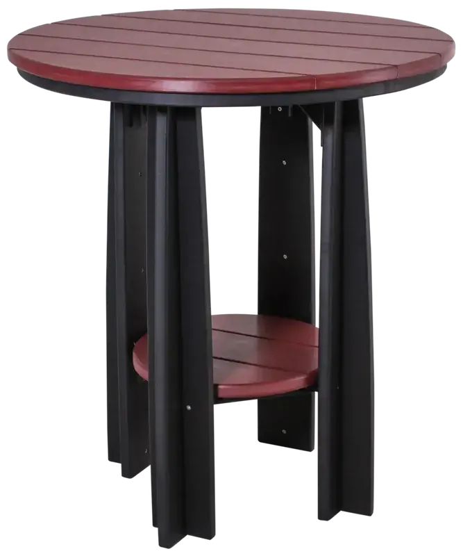 Amish Outdoors Cherry/Black Balcony Dining Table