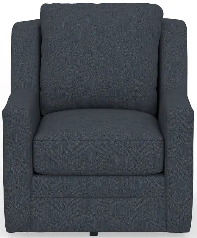 Jackson Foley Blue Swivel Chair