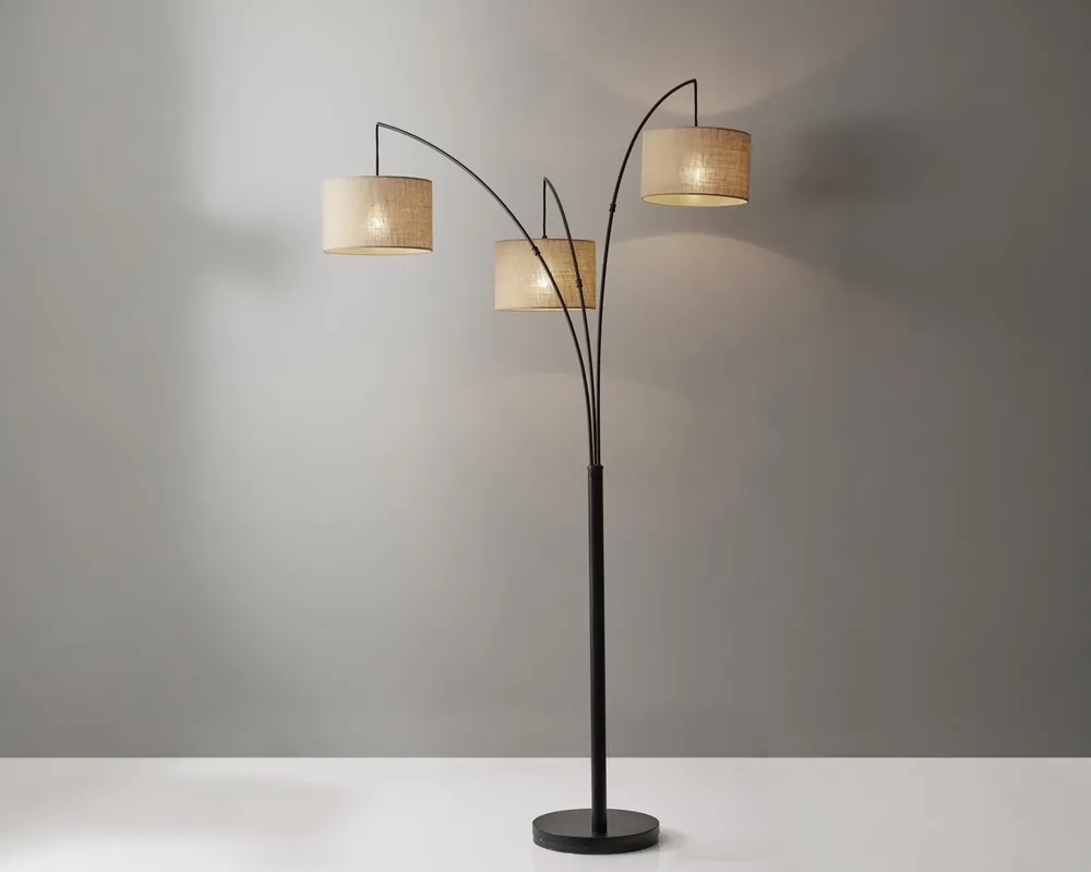 Adesso Inc. Trinity 3-Light Arc Floor Lamp