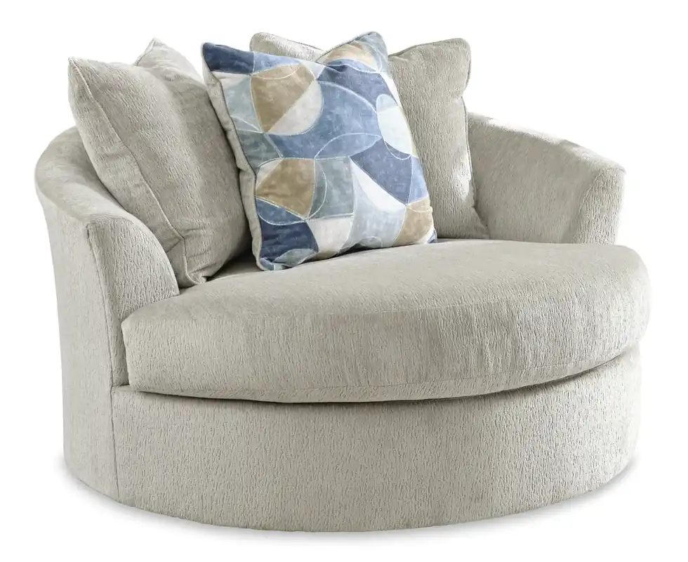 Ashley Maxon Place Stone Oversized Swivel Chair