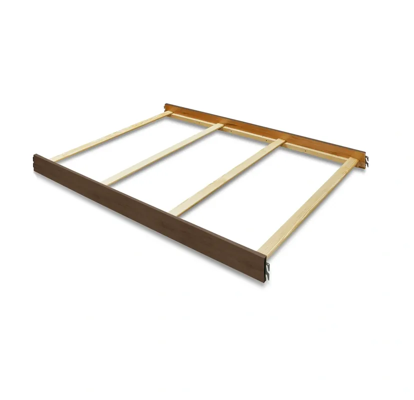 C&T Int'l Providence Full Bed Conversion Rails in Chocolate
