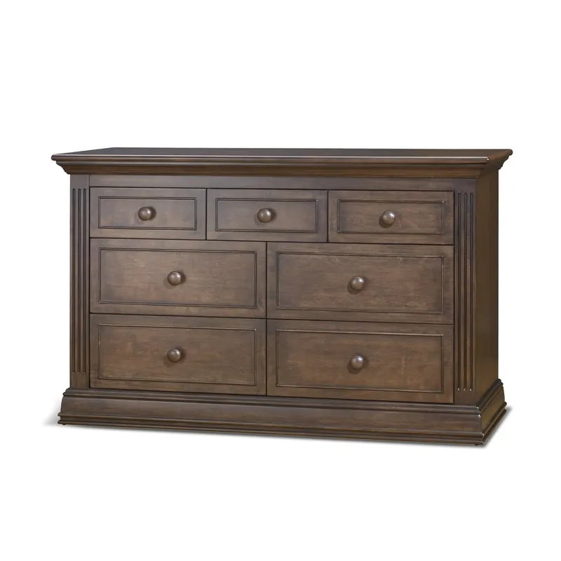 C&T Int'l Providence Double Dresser in Chocolate