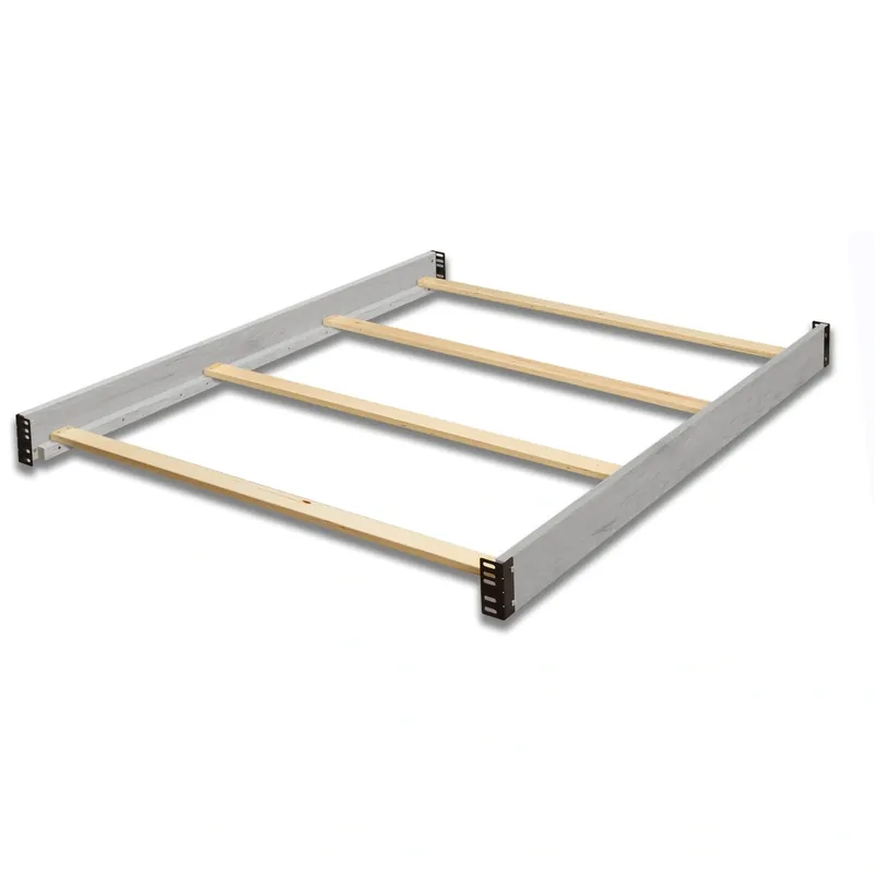 C&T Int'l Providence Full Bed Conversion Rails in Stone Gray