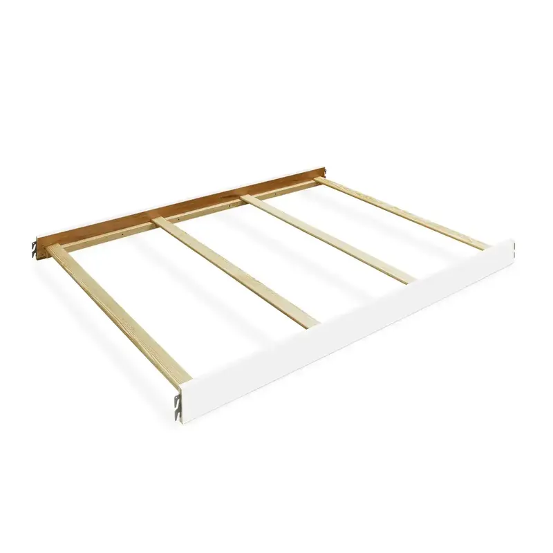 C&T Int'l Providence Full Bed Conversion Rails in Vintage White
