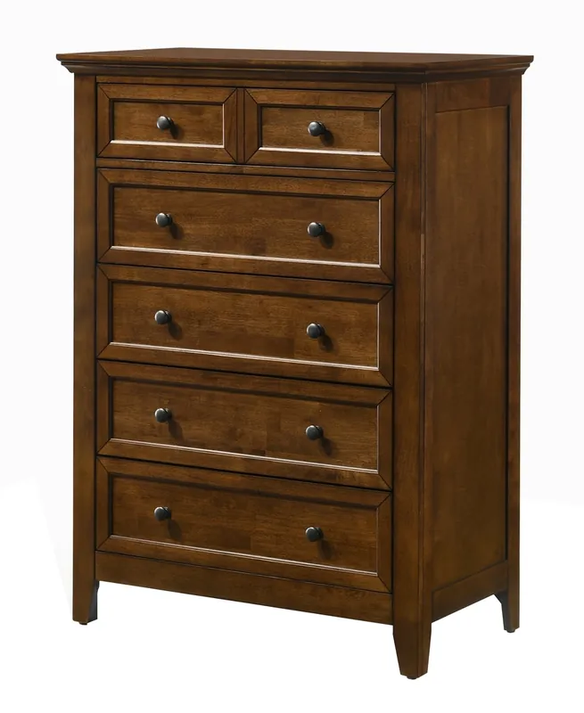 Intercon San Mateo 6-Drawer Chest in Tuscan Brown