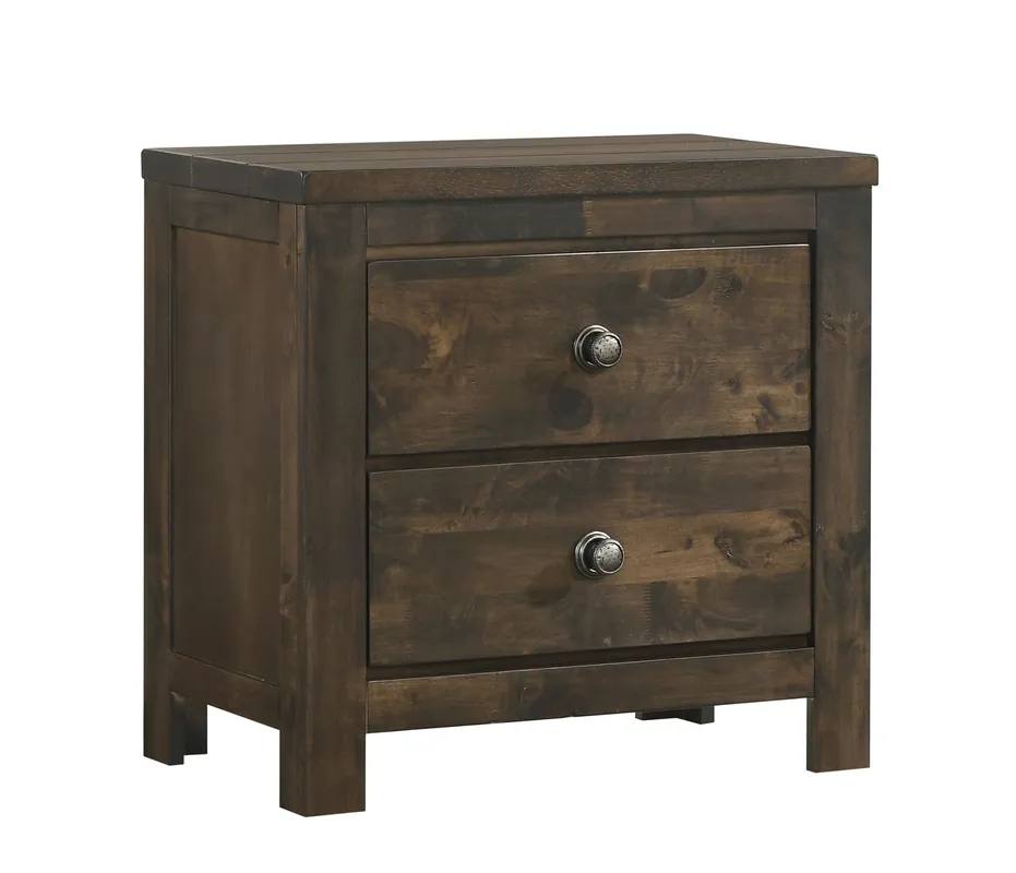 New Classic Blue Ridge Rustic Gray Nightstand