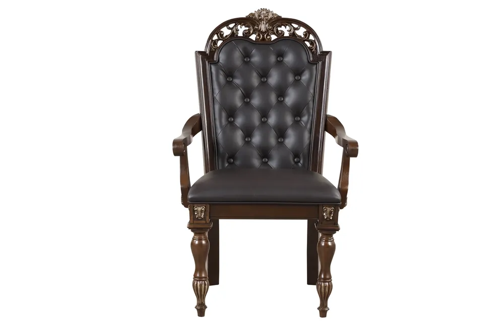 New Classic Maximus Brown Dining Arm Chair