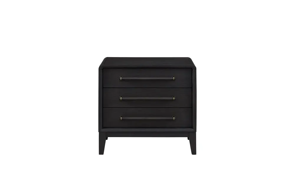 Bernards Furniture Elure Peppercorn 3-Drawer Nightstand