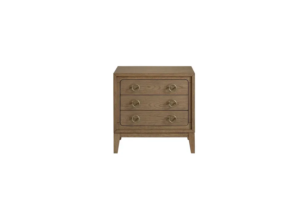 Bernards Furniture Elure Latte 3-Drawer Nightstand