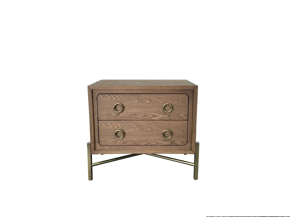 Bernards Furniture Elure Latte 2-Drawer Nightstand