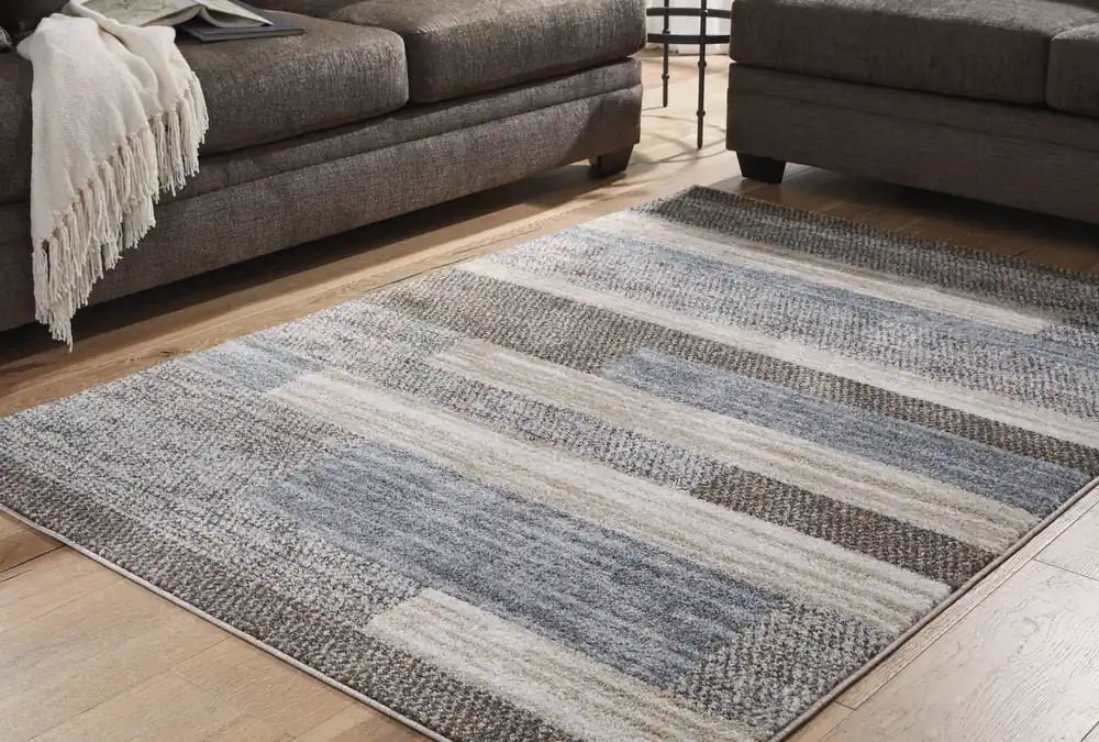 Ashley Sethburn Rug in Gray - 7.9 x 9.7