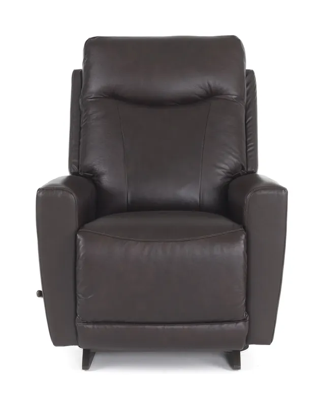 La-Z-Boy Kodie Walnut Leather Rocker Recliner