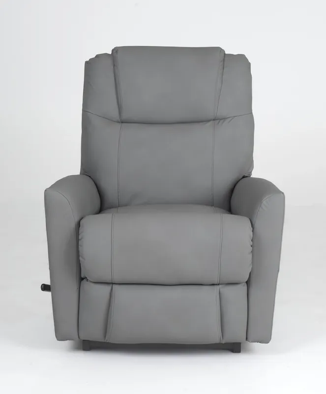 La-Z-Boy Sparrow Dove Gray Leather Rocker Recliner
