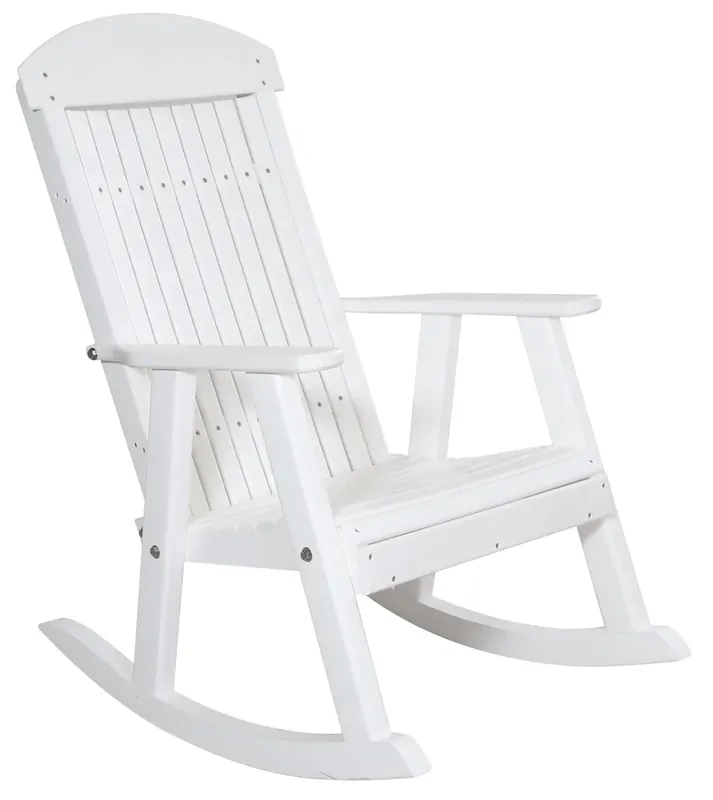 Amish Outdoors White Porch Rocker