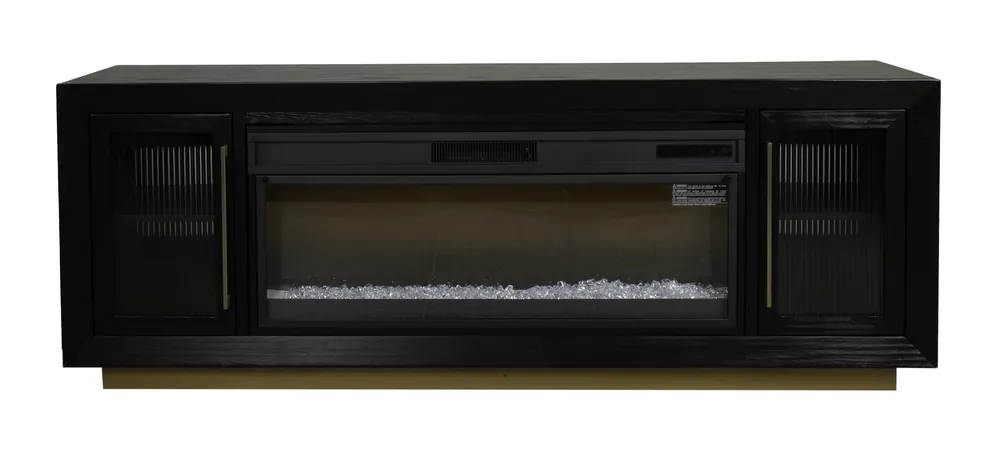 A Plus International Montrose 74" TV Stand w/ Fireplace