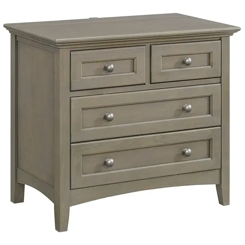 Whittier Wood Mckenzie 4-Drawer Nightstand in Fieldstone