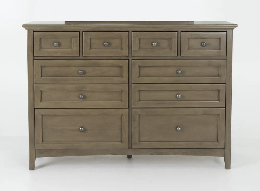 Whittier Wood McKenzie Pecan 10-Drawer Dresser