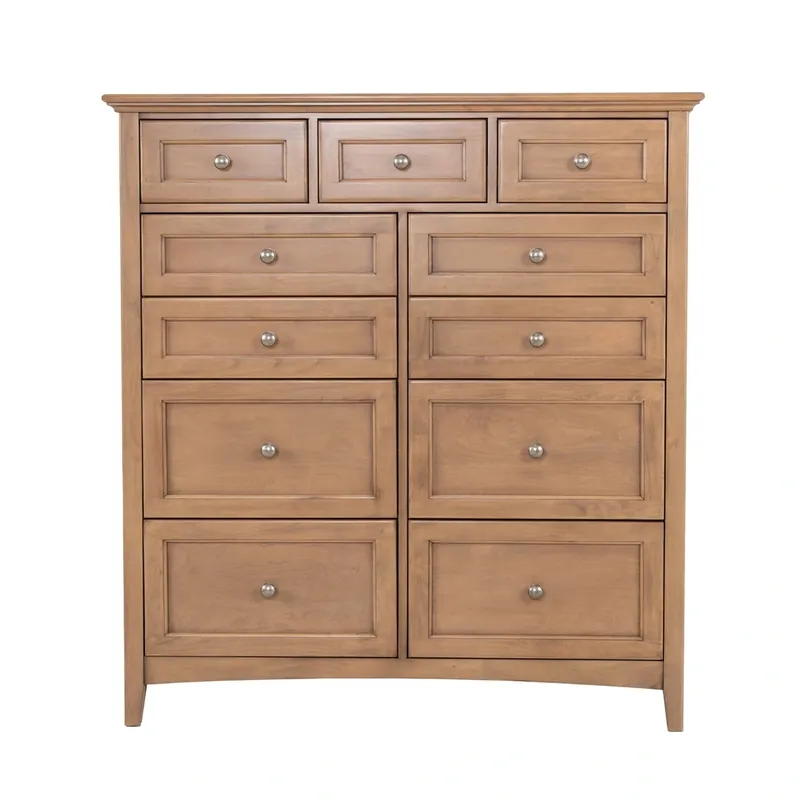 Whittier Wood McKenzie Pecan 11-Drawer Chest