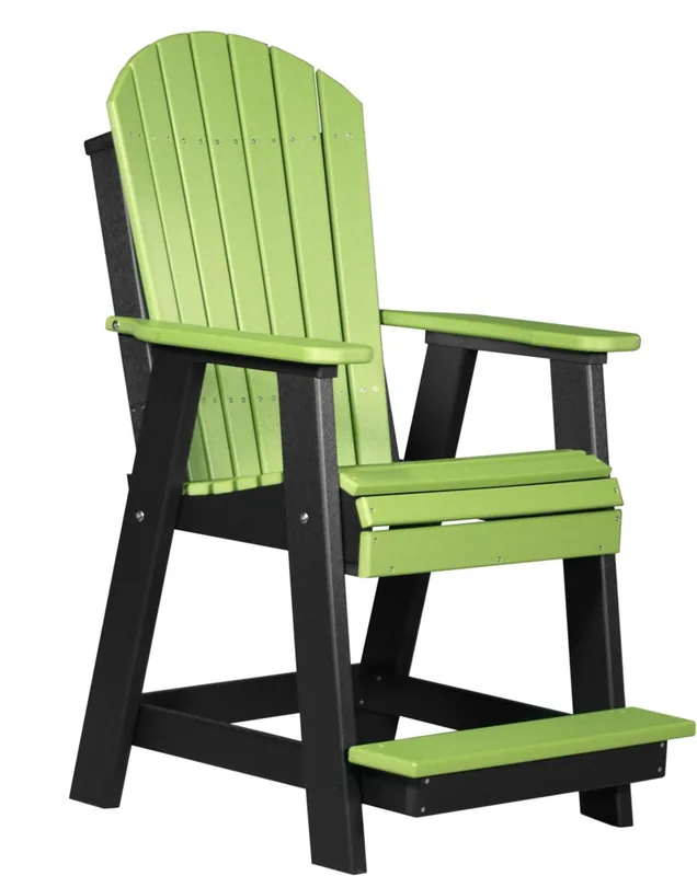 Amish Outdoors Lime/Black Balcony Adirondack Chair