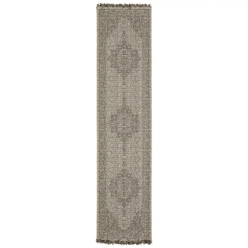 Sphinx Gillian Outdoor Runner Rug in Stone - 1.10 x 7.6