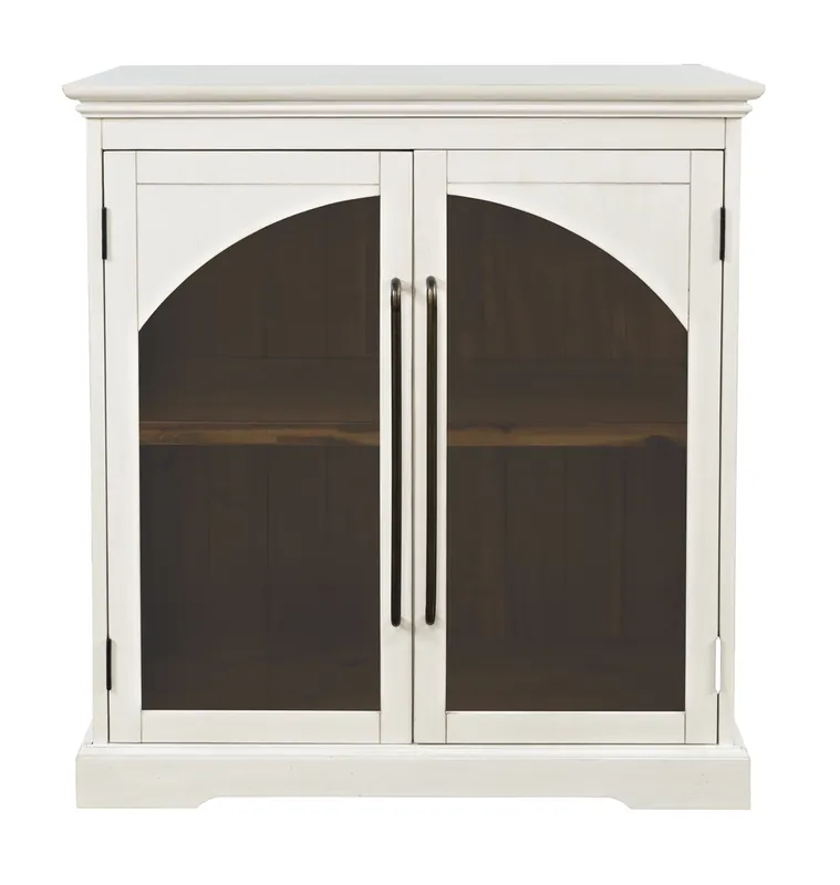 Jofran Archdale White 2-Door Accent Cabinet
