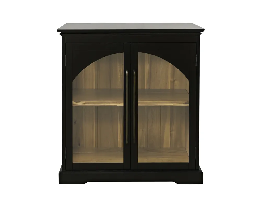 Jofran Archdale Black 2-Door Accent Cabinet