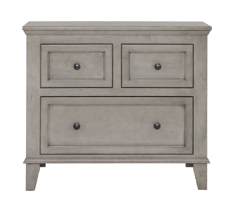Archbold Furniture Belmont Nightstand in Cherry Graystone