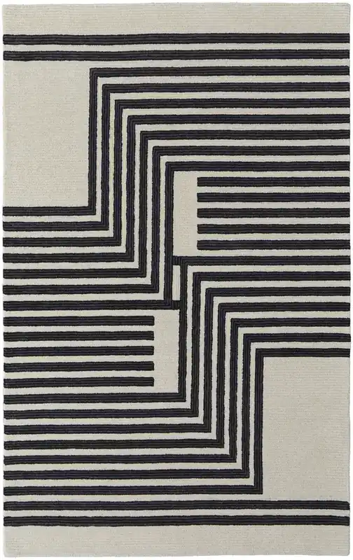Feizy Rugs Maguire Rug in Black - 3.6 x 5.6