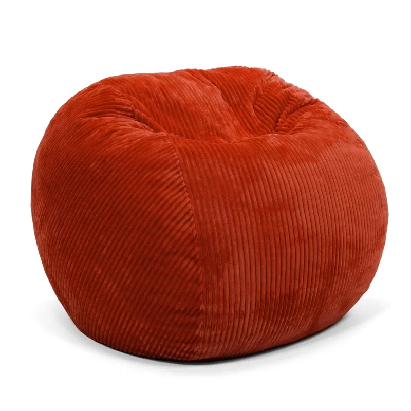 Cordaroy's Sunset Plush Corduroy Queen Convertible Bean Bag Bed