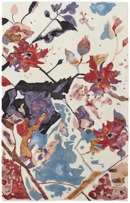 Feizy Rugs Dafney Rug in Red - 8 x 10
