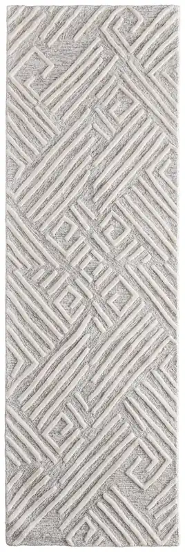 Feizy Rugs Enzo Rug in Ivory - 2.6 x 8