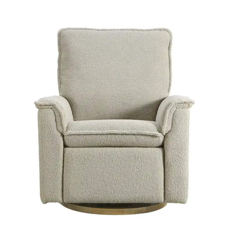 Second Story Home Anza Taupe Manual Glider Recliner