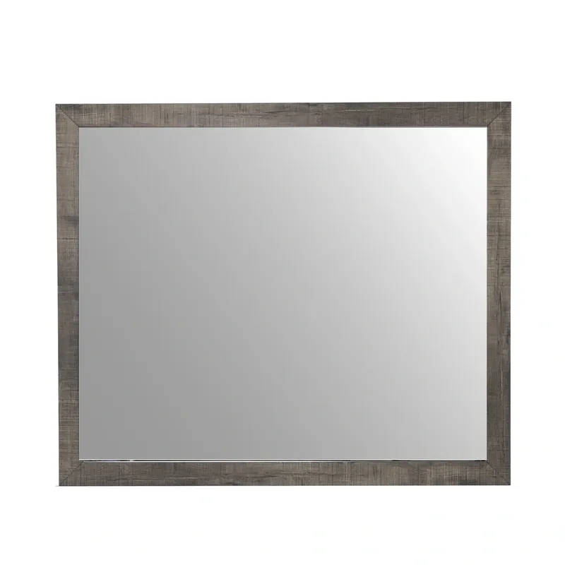 Elements Int'l Bailey Warm Walnut Dresser Mirror