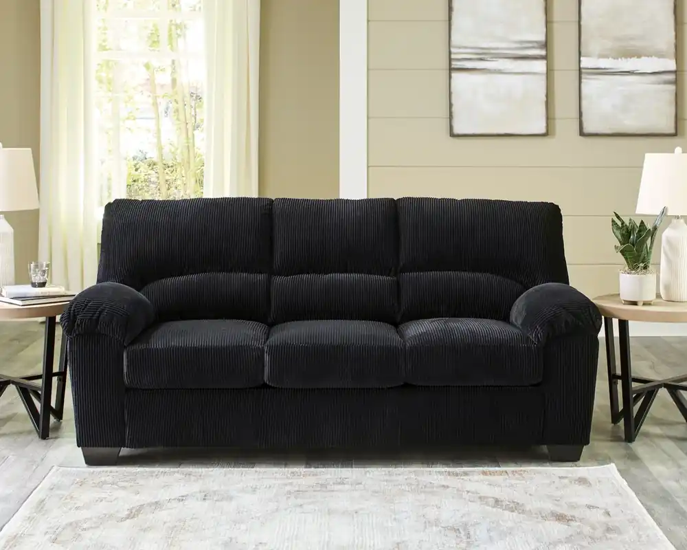 Ashley Simplejoy Sofa in Onyx Black