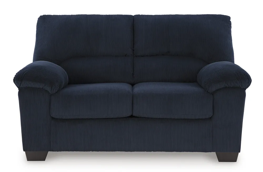 Ashley Simplejoy Navy Loveseat
