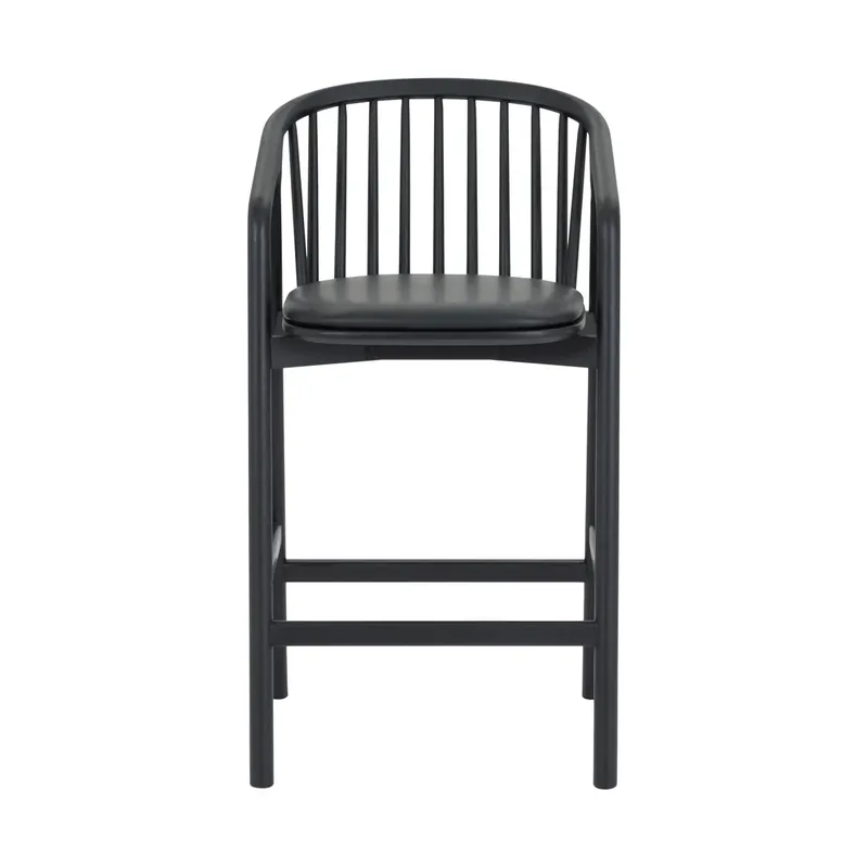 Armen Living Echo Black Counter Stool