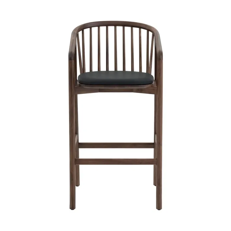 Armen Living Echo Walnut Barstool