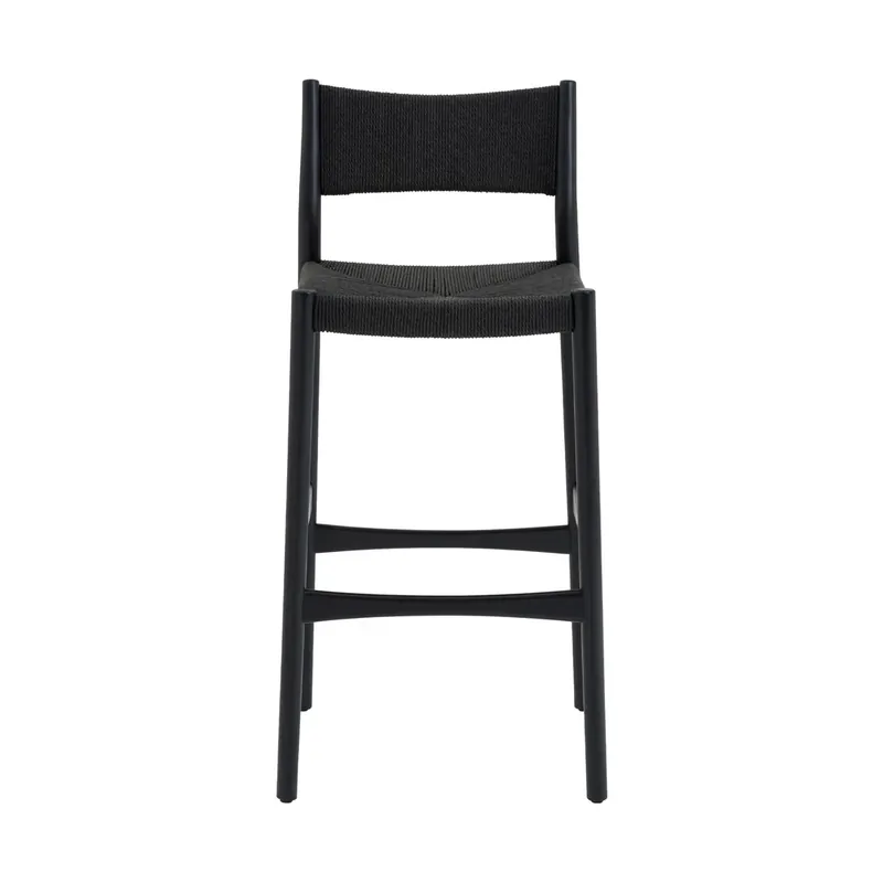 Armen Living Erie Black Barstool