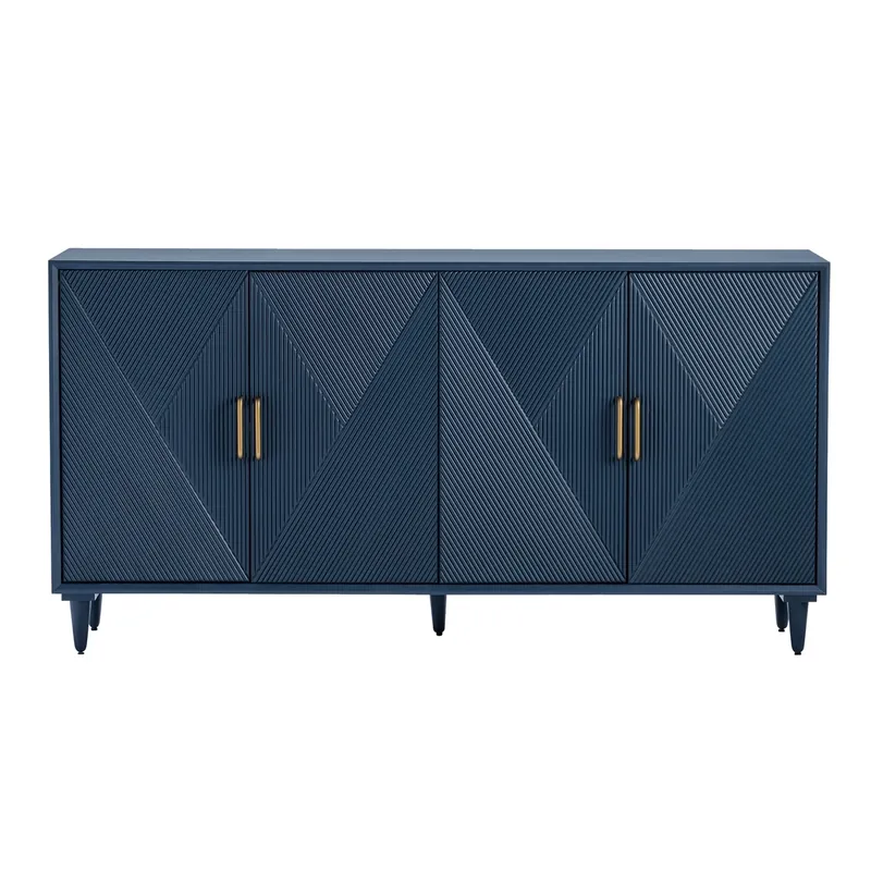 Crestview Collection Arvada 4-Door Accent Cabinet