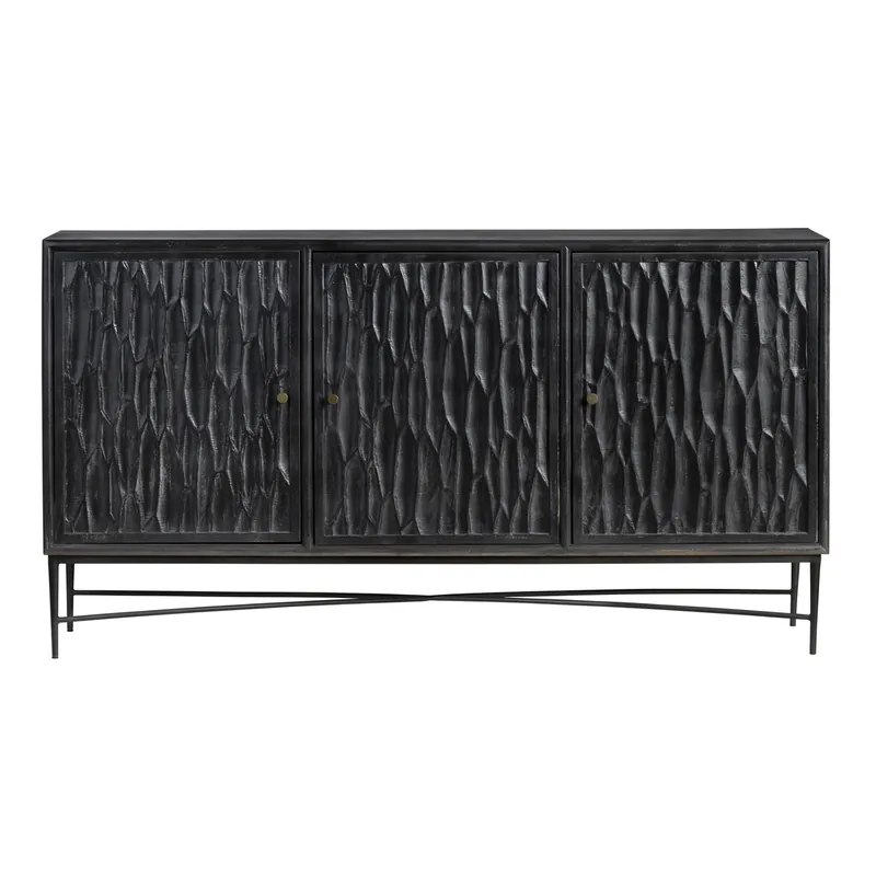 Crestview Collection Richmond Black Accent Console/Cabinet