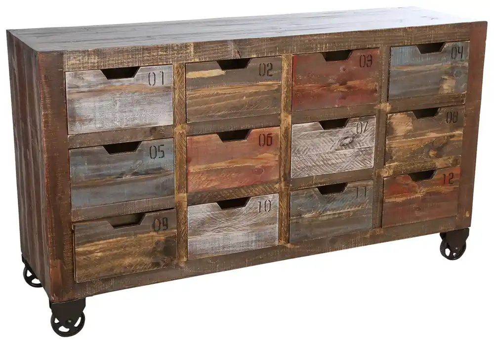 Int'l Furniture Console Cabinet with 12 Drawers