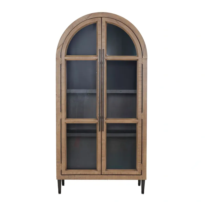 Elements Int'l Elements Orion Weathered Oak Bookcase Cabinet